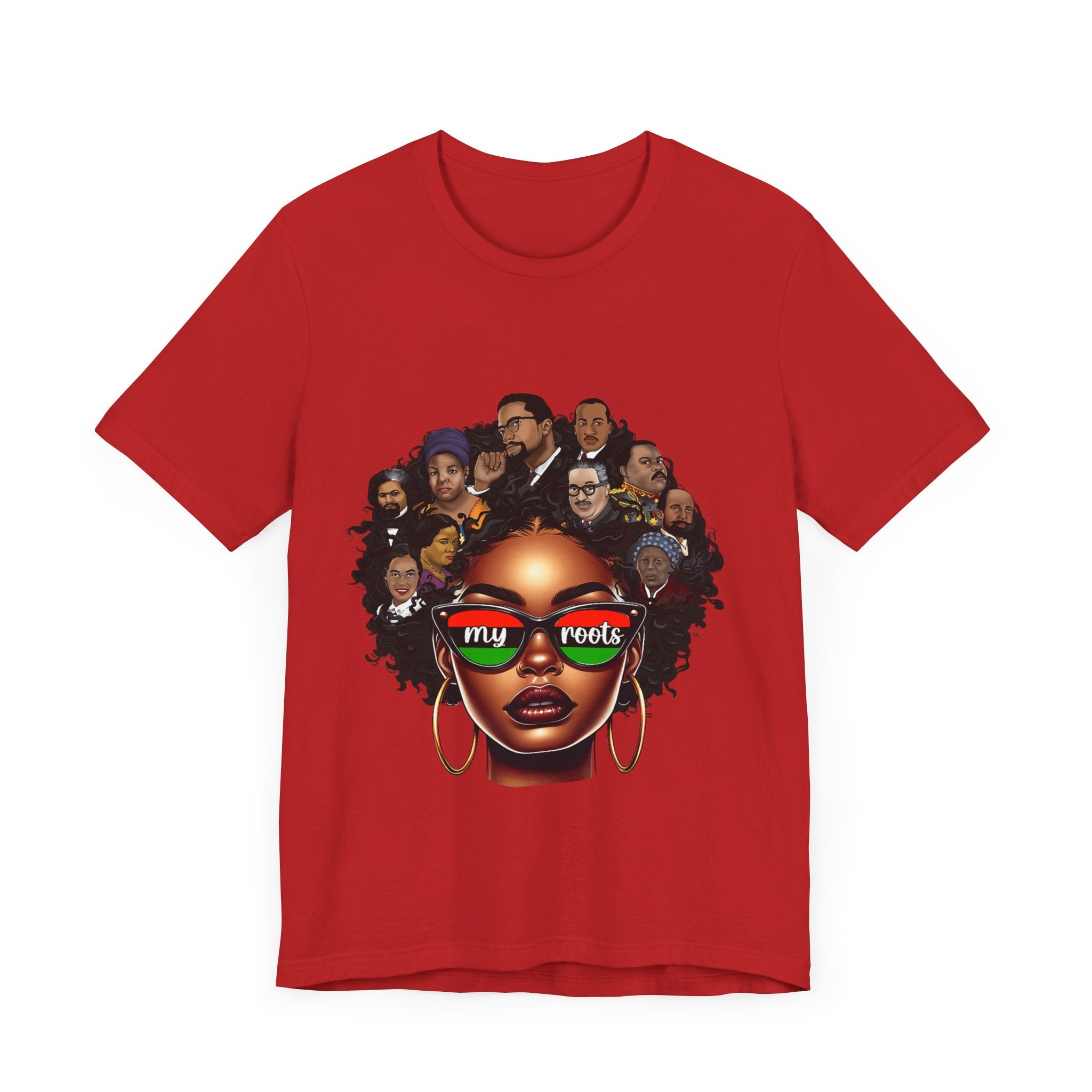 Roots Celebration Tee - My Roots Design, Unisex Fashion Tee, Afrocentric Shirt, Black History Month, Gift for Her, Culture Pride Apparel - Digital Product Store