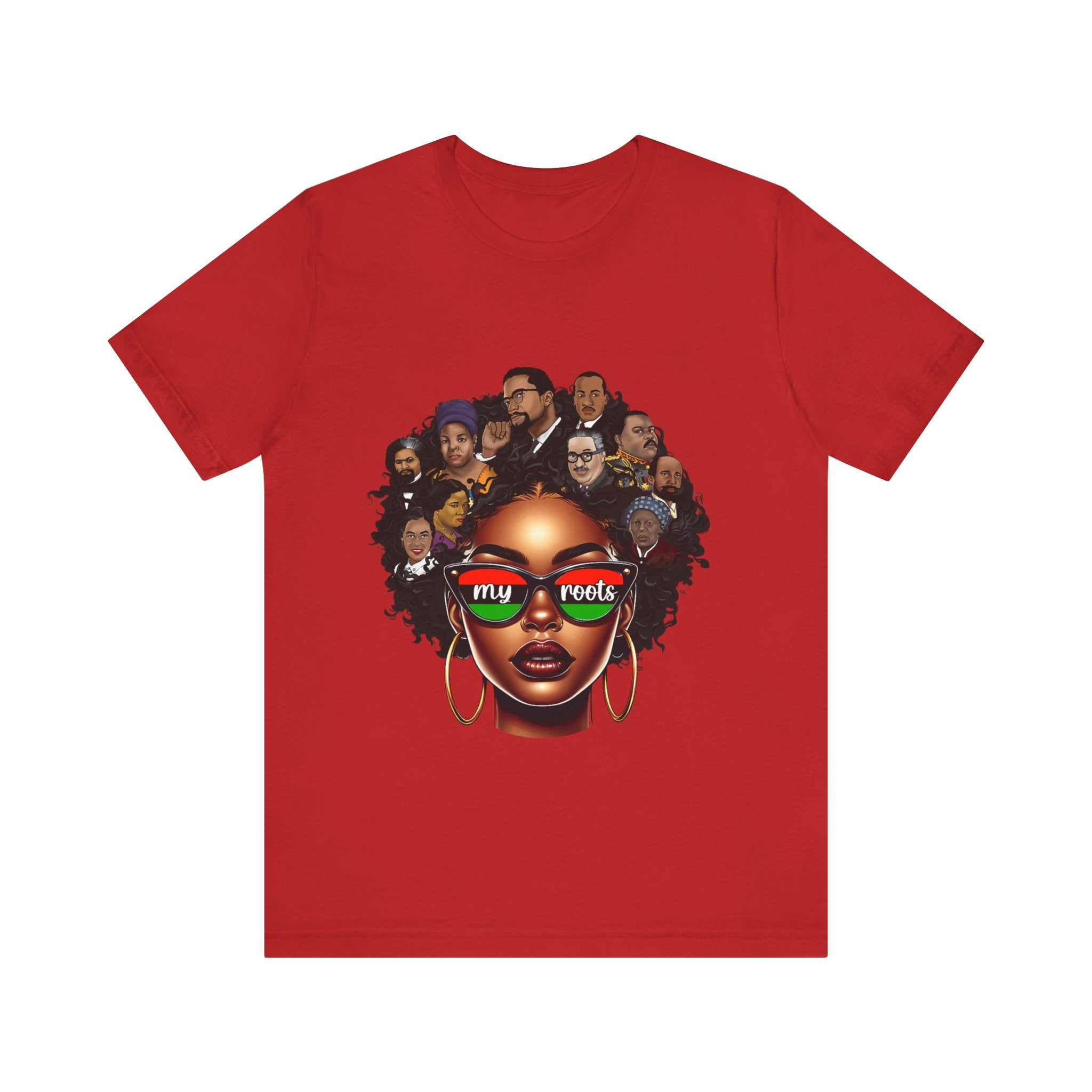 Roots Celebration Tee - My Roots Design, Unisex Fashion Tee, Afrocentric Shirt, Black History Month, Gift for Her, Culture Pride Apparel - Digital Product Store