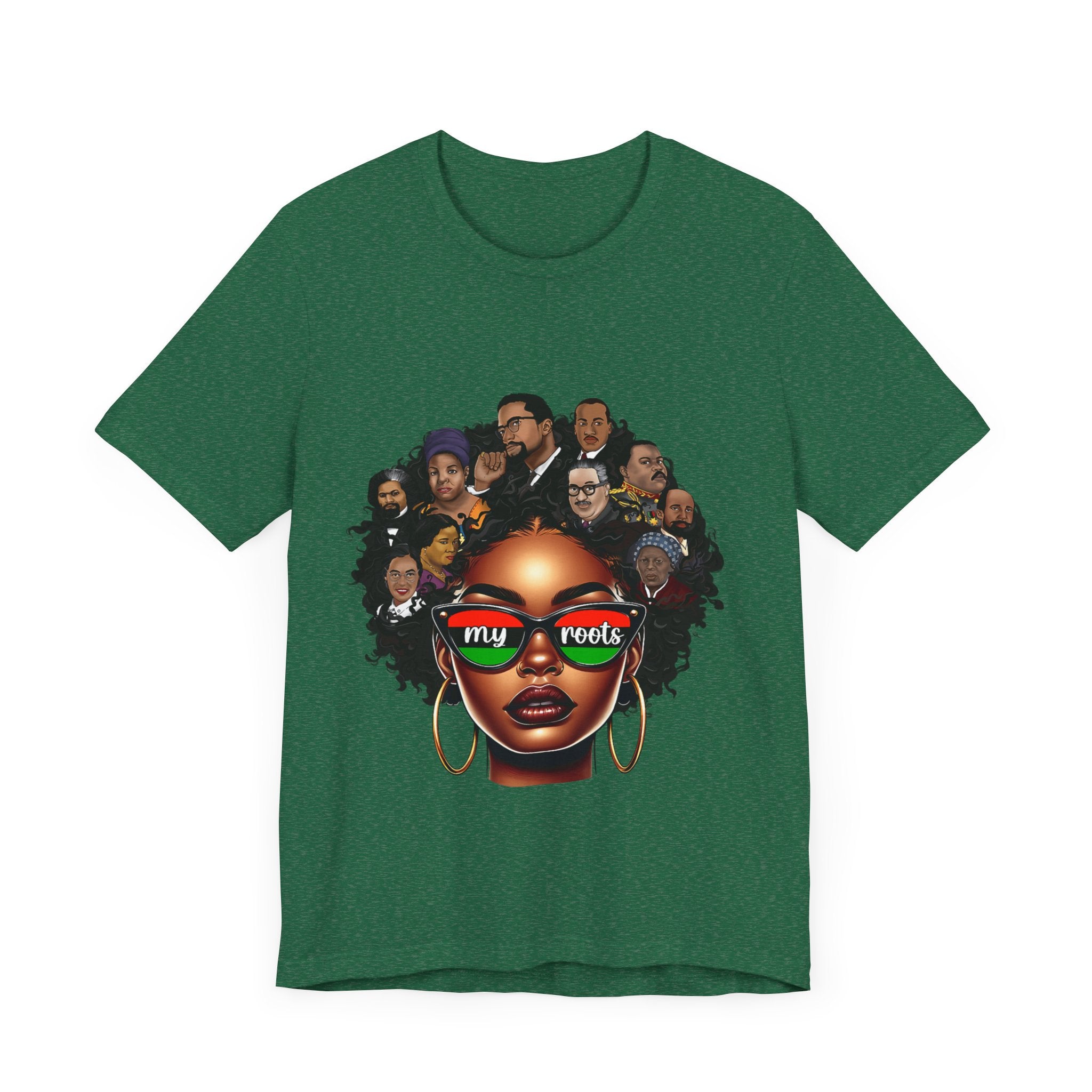 Roots Celebration Tee - My Roots Design, Unisex Fashion Tee, Afrocentric Shirt, Black History Month, Gift for Her, Culture Pride Apparel - Digital Product Store
