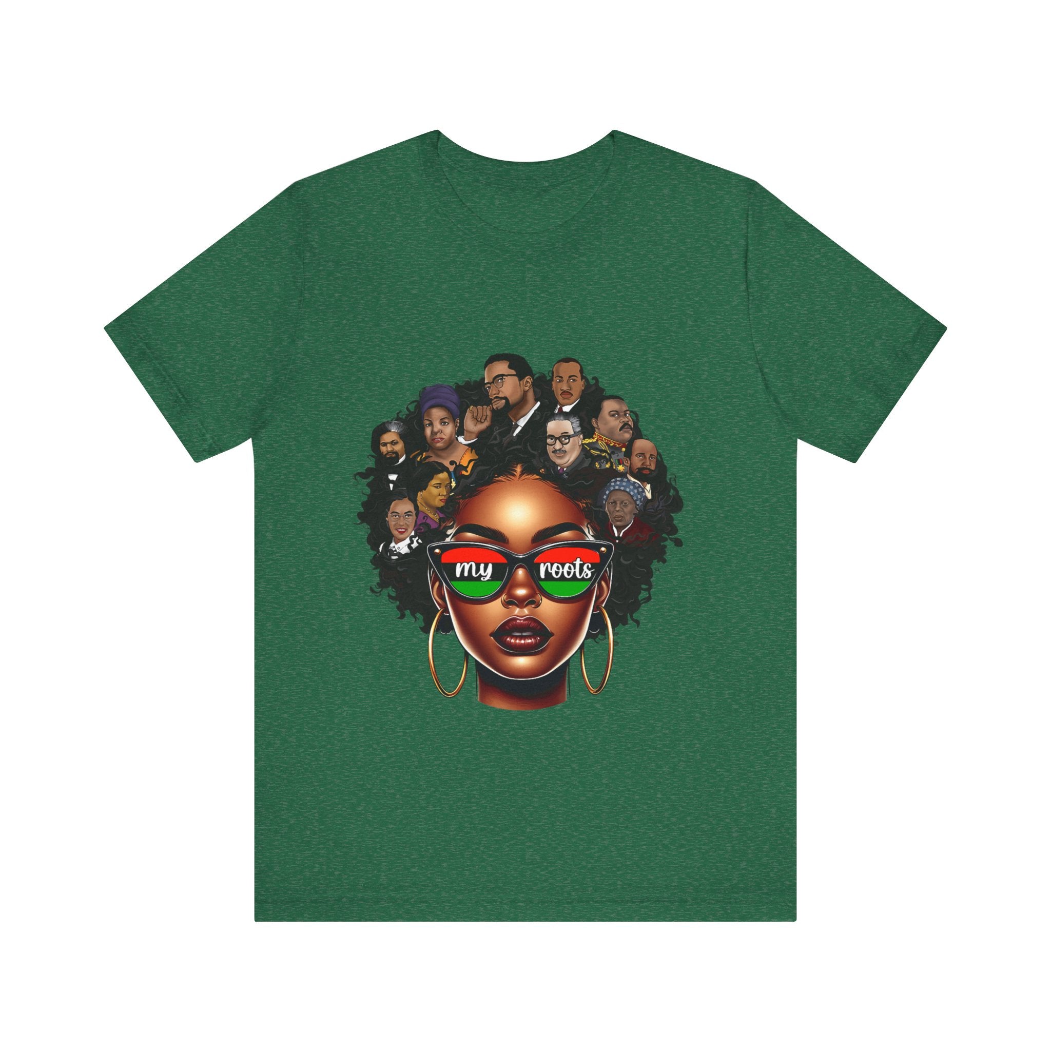 Roots Celebration Tee - My Roots Design, Unisex Fashion Tee, Afrocentric Shirt, Black History Month, Gift for Her, Culture Pride Apparel - Digital Product Store