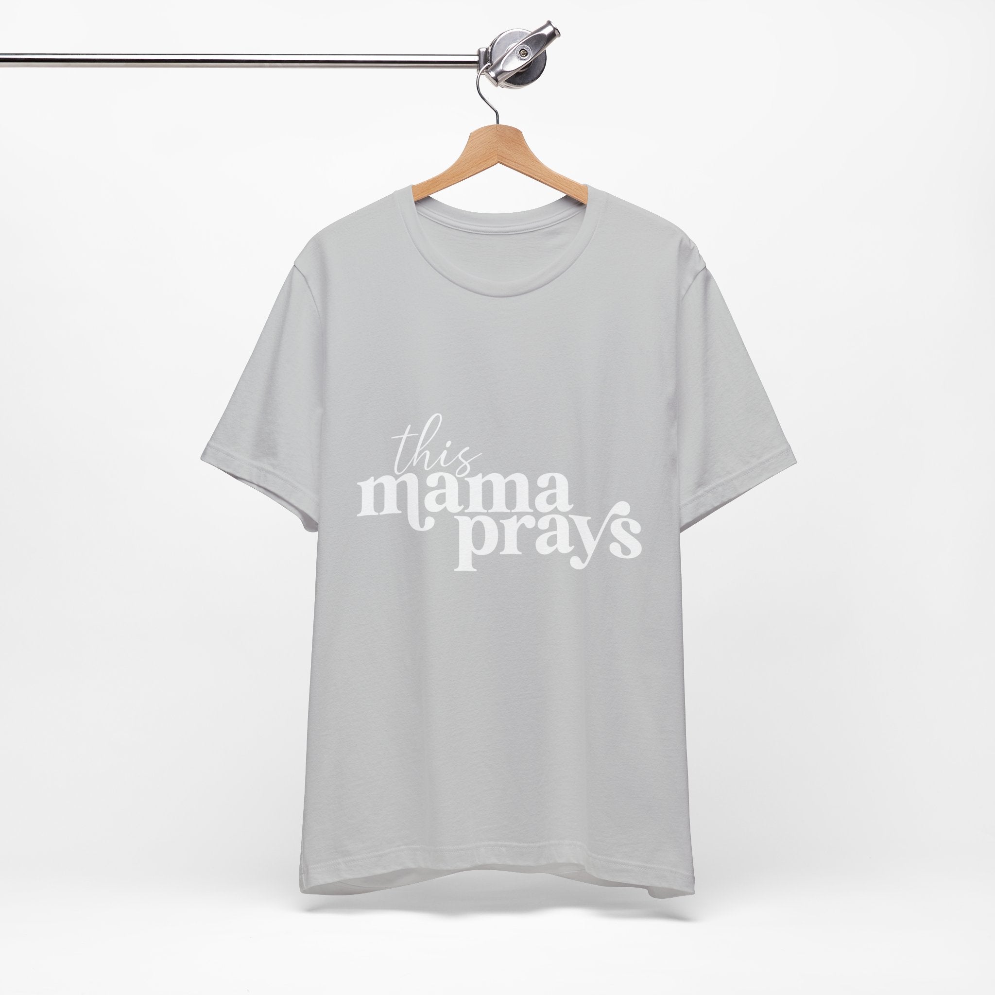 This Mama Prays Unisex Short Sleeve Tee - Perfect Gift for Moms - Digital Product Store