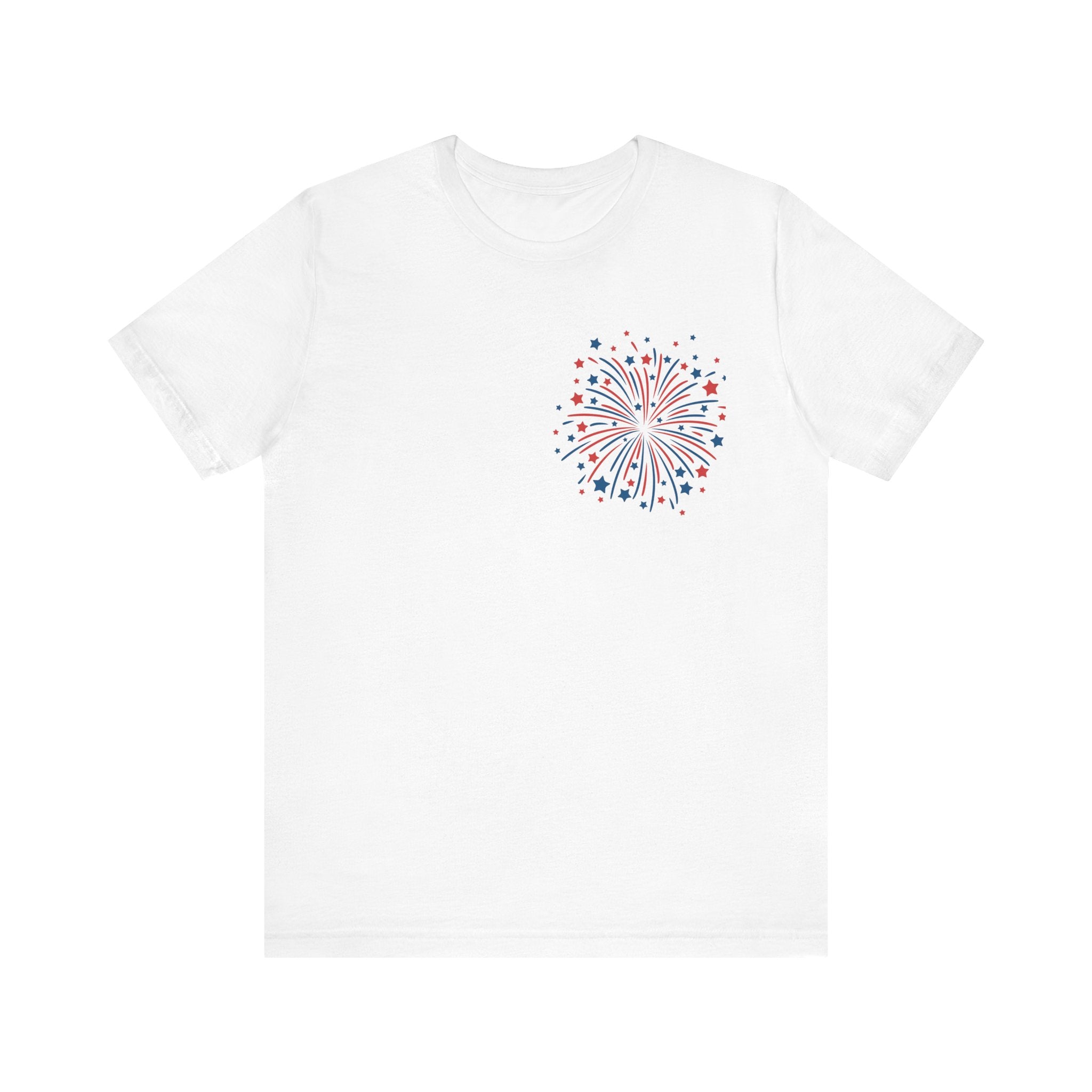 Patriotic Fourth of July Tee, Cute Summer T-Shirt, Family Celebration Shirt, Freedom Fireworks Top, Holiday Party Apparel - Digital Product Store