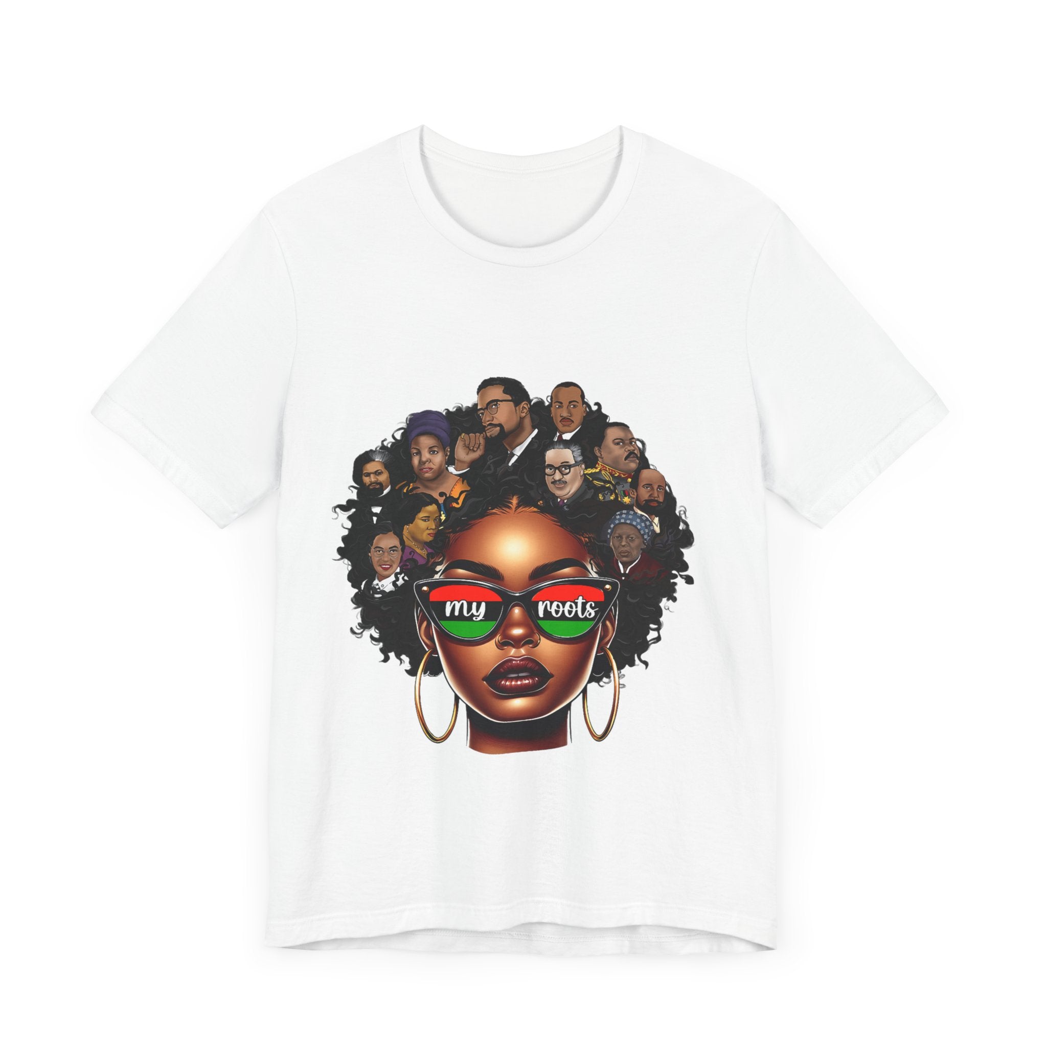 Roots Celebration Tee - My Roots Design, Unisex Fashion Tee, Afrocentric Shirt, Black History Month, Gift for Her, Culture Pride Apparel - Digital Product Store