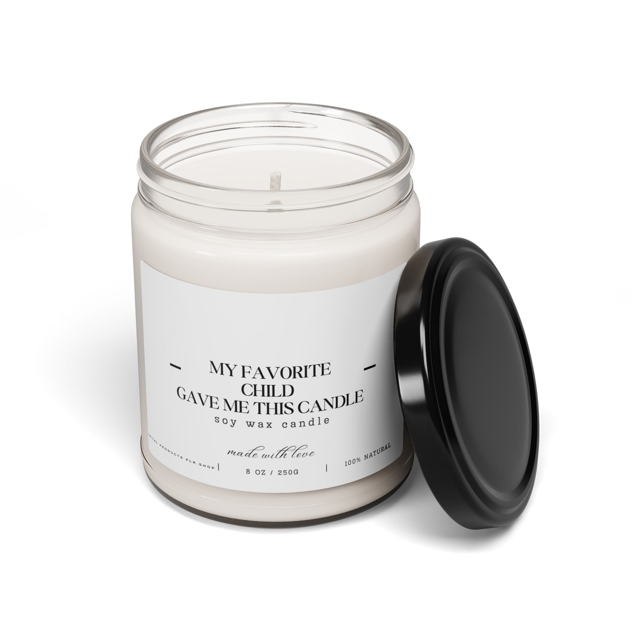 Scented Soy Candle - 'My Favorite Child Gave Me This Candle' - Perfect Gift for Moms - Digital Product Store