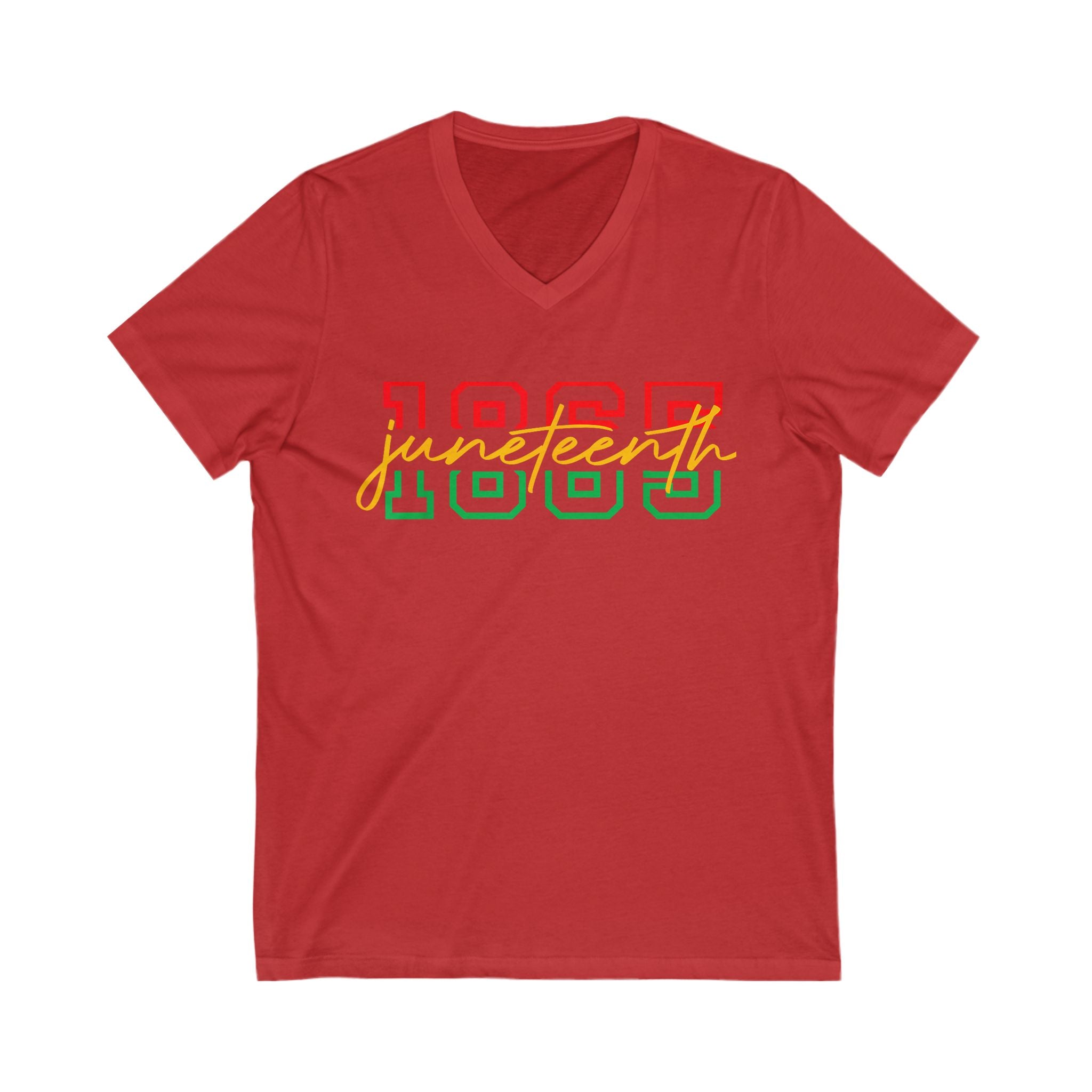 Juneteenth Celebration Tee, Unisex V - Neck for Activists, Commemorative Shirt, Black History Month, Inspirational Gift, Equality Apparel - Digital Product Store