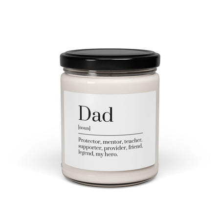 Personalized Dad Scented Soy Candle - 9oz Gift for Mom - Digital Product Store