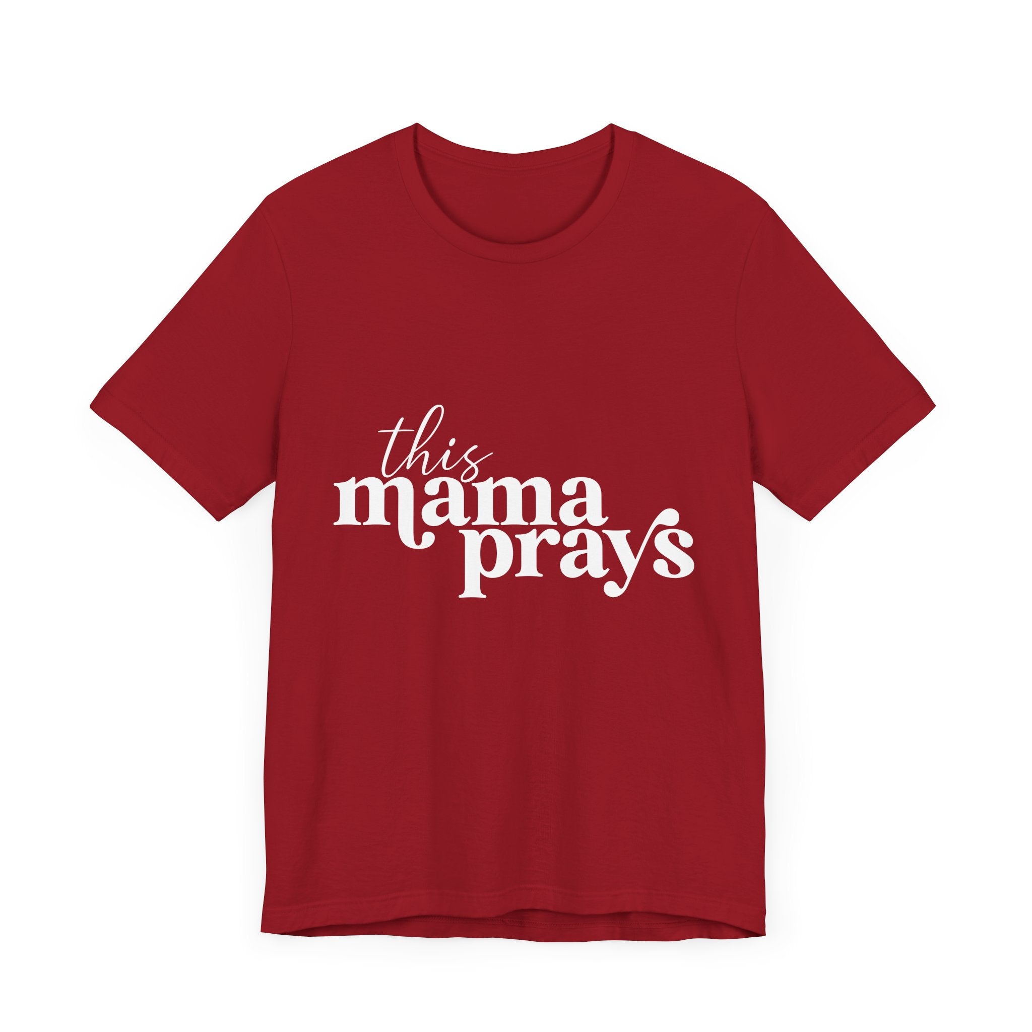 This Mama Prays Unisex Short Sleeve Tee - Perfect Gift for Moms - Digital Product Store
