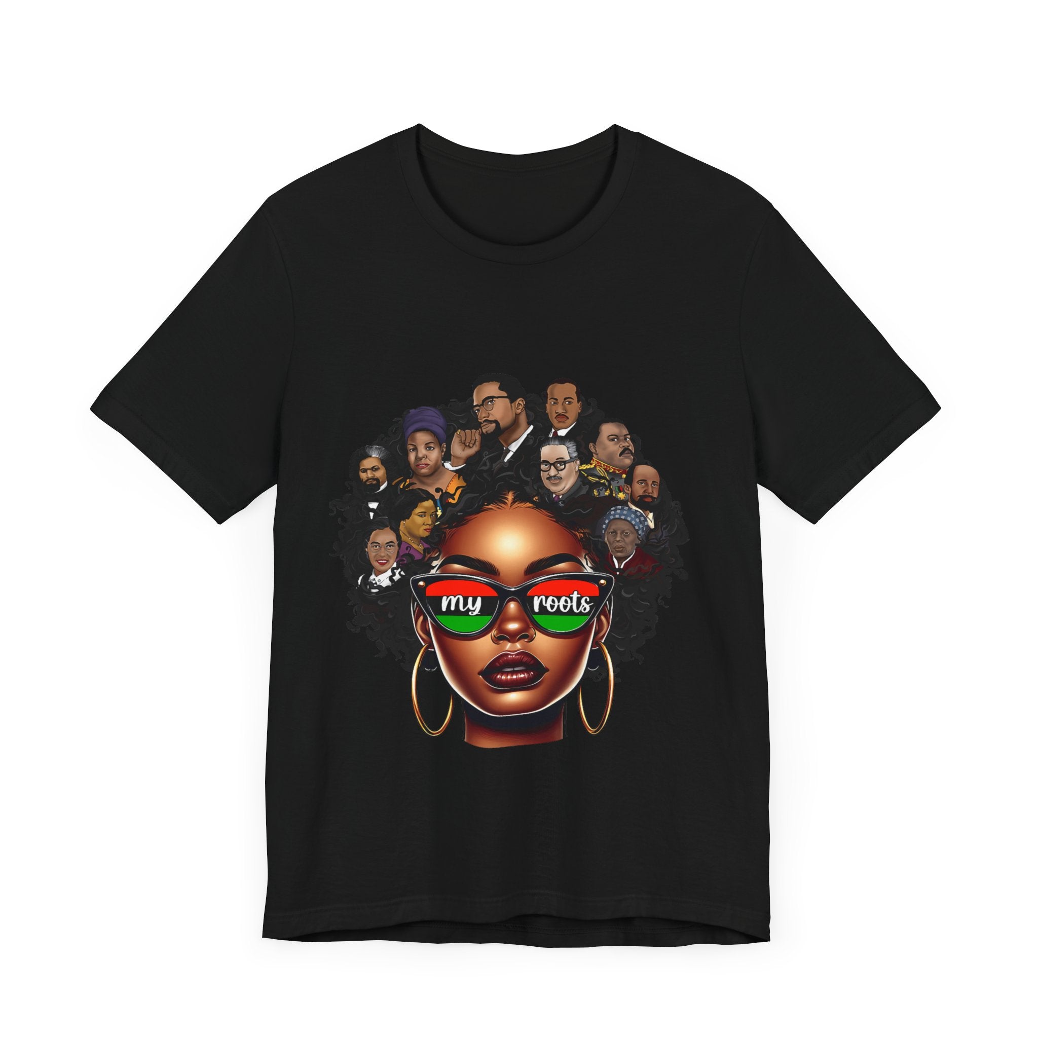 Roots Celebration Tee - My Roots Design, Unisex Fashion Tee, Afrocentric Shirt, Black History Month, Gift for Her, Culture Pride Apparel - Digital Product Store