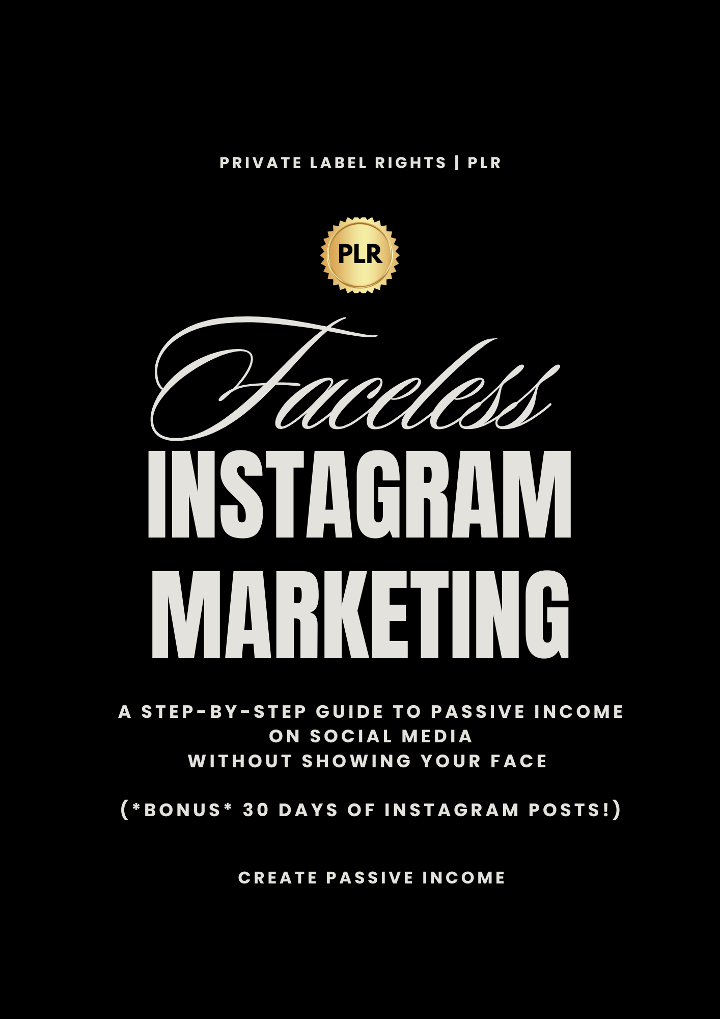 Instagram Faceless Theme Page - Digital Product Store