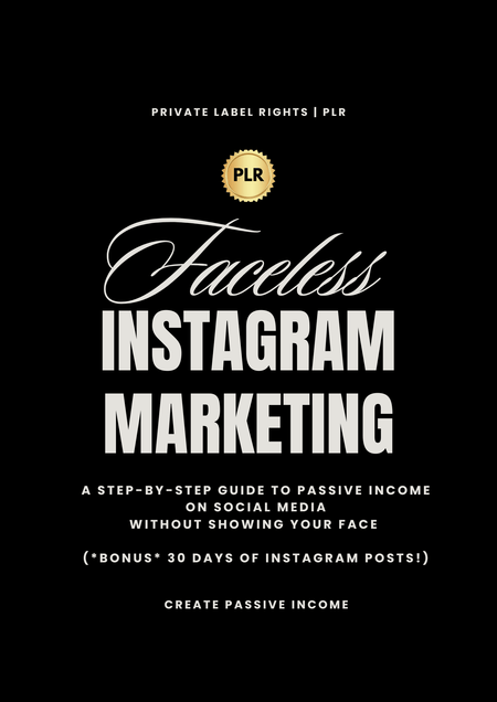 Instagram Faceless Theme Page - Digital Product Store