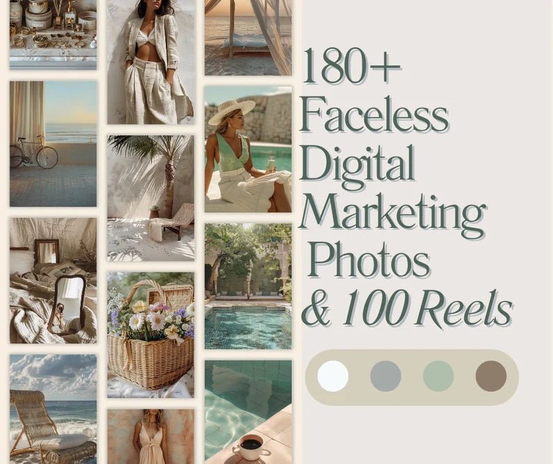 Faceless Digital Marketing Photos - Digital Product Store