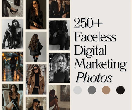 Faceless Digital Marketing Photos - Digital Product Store