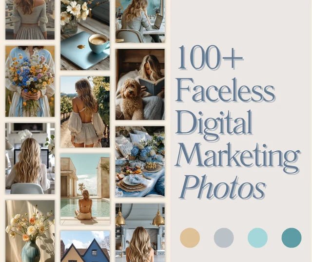 Faceless Digital Marketing Photos - Digital Product Store