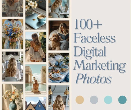 Faceless Digital Marketing Photos - Digital Product Store