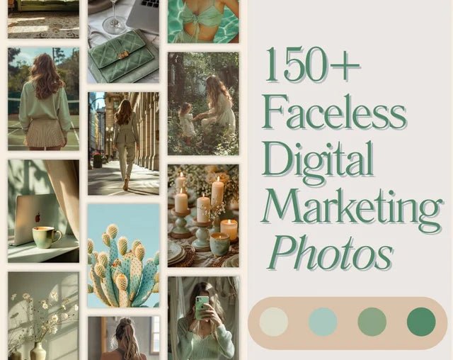 Faceless Digital Marketing Photos - Digital Product Store