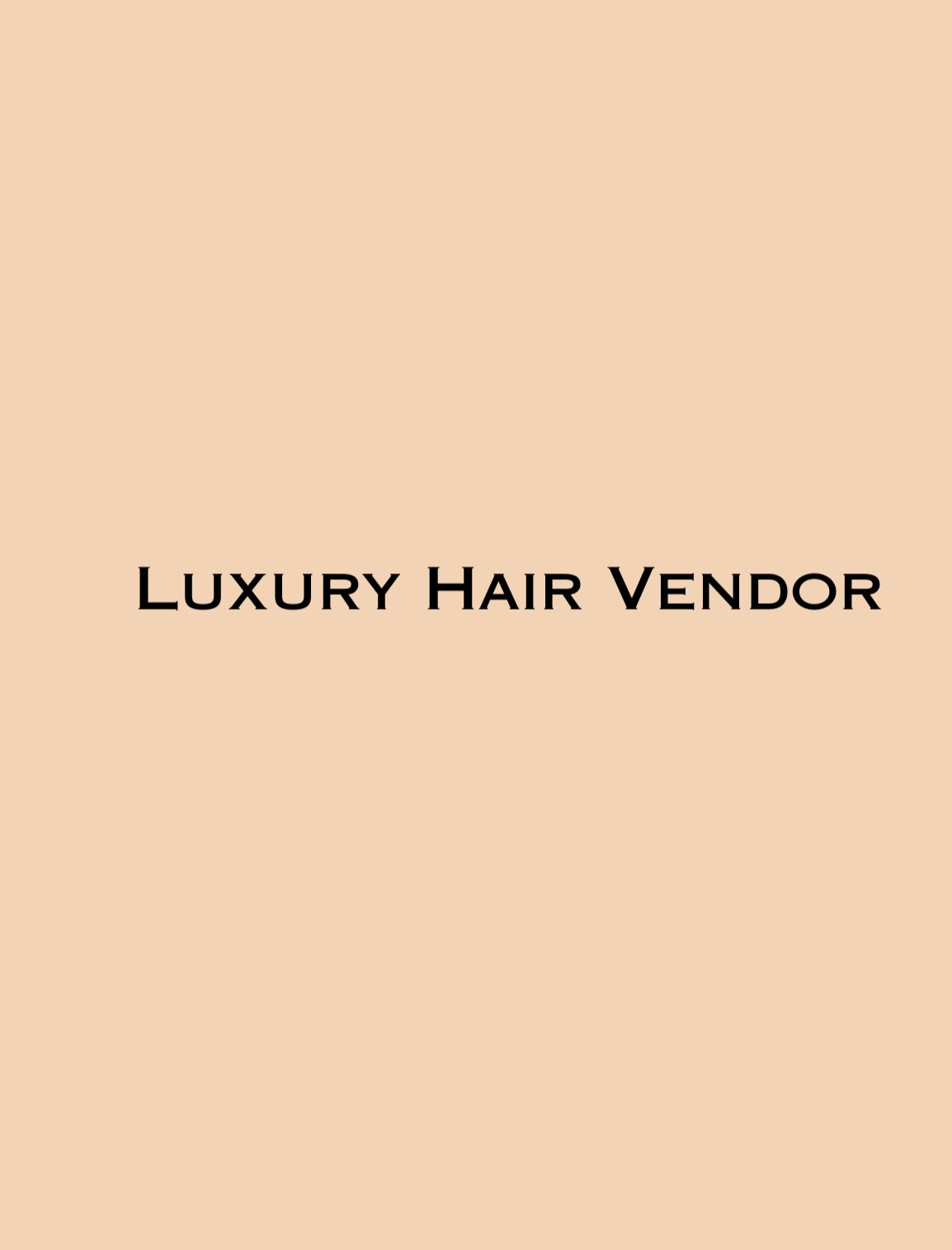 Luxury Hair Vendor - Digital Product Store