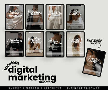 Faceless Digital Marketing Bundle - Digital Product Store