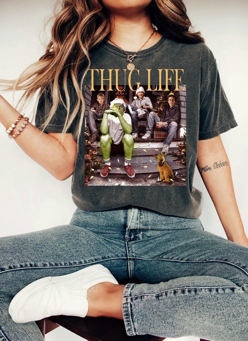 Thug Life Green Grinch PNG - Digital Product Store