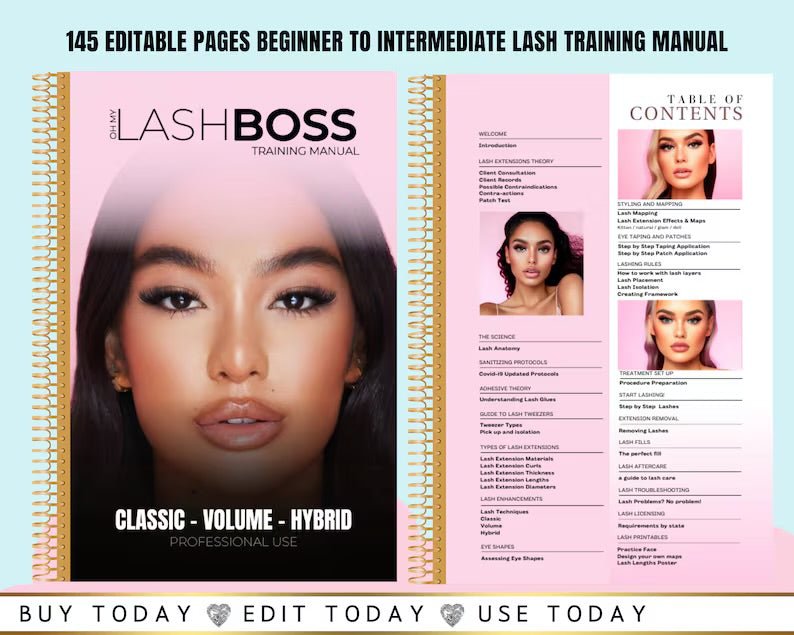 Lash Extension Training Manual - Digital Product Store