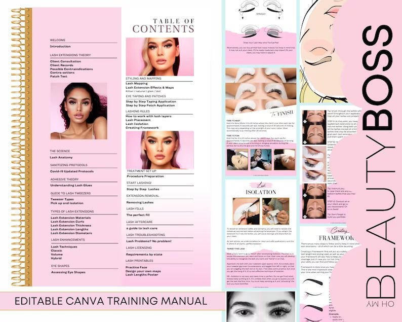 Lash Extension Training Manual - Digital Product Store