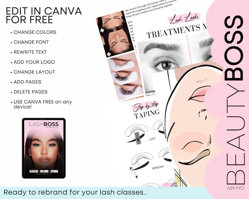 Lash Extension Training Manual - Digital Product Store