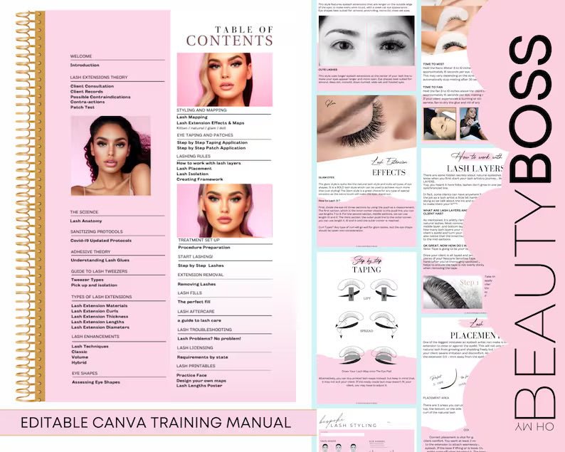 Lash Extension Training Manual - Digital Product Store