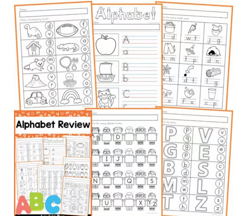 ABC Worksheet - Digital Product Store