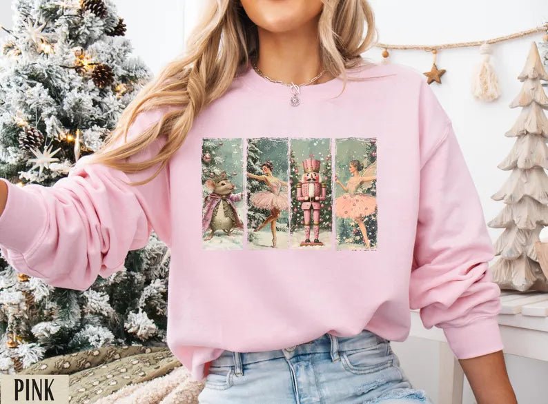 Pink Nutcracker Sweatshirt - Digital Product Store