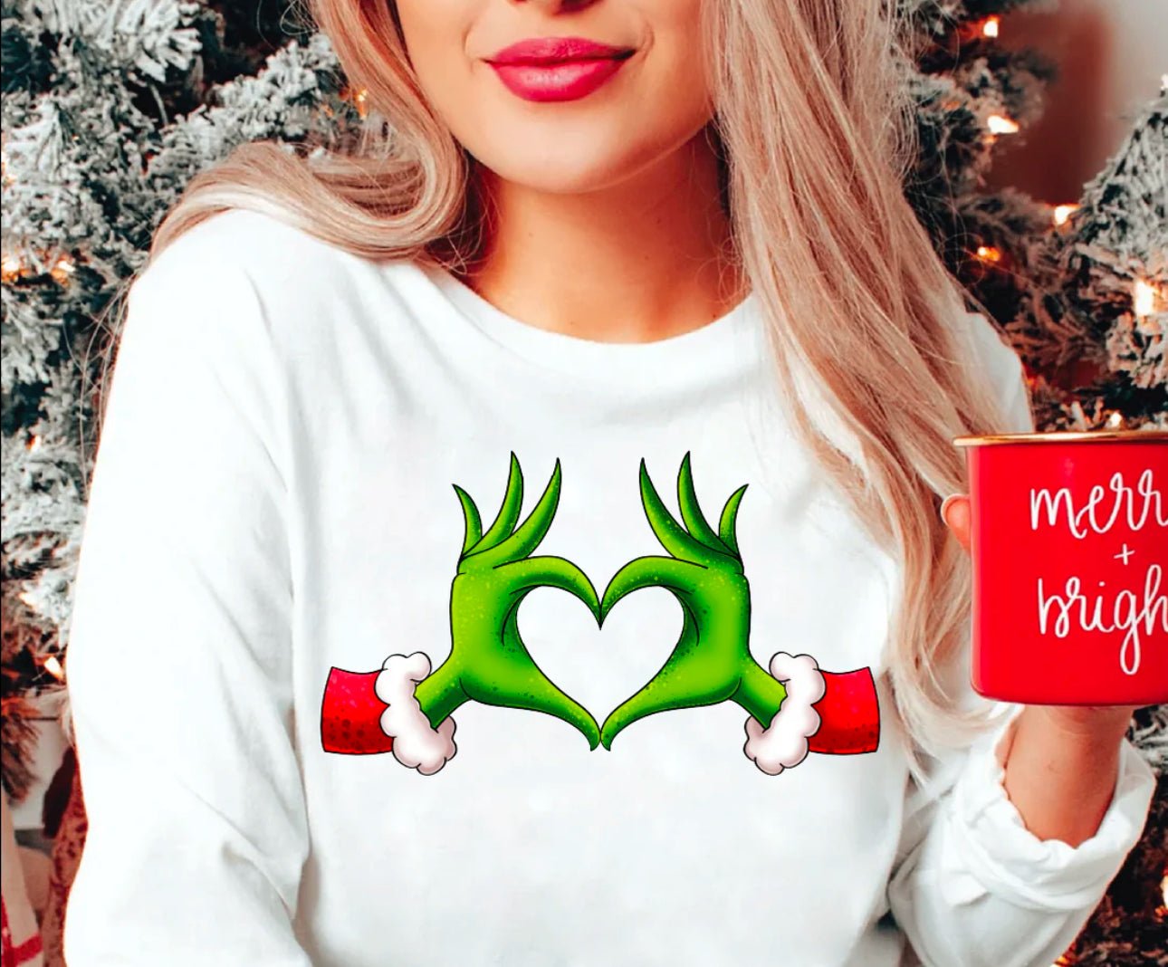 GRINCH HEART FULL COLOR DTF TRANSFER - Digital Product Store