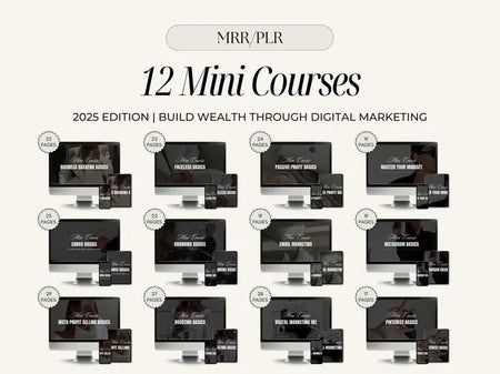 12 Mini courses - Digital Product Store