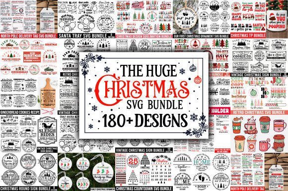 Huge Christmas Svg Bundle Graphic - Digital Product Store