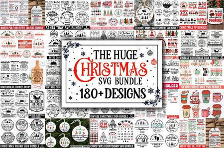 Huge Christmas Svg Bundle Graphic - Digital Product Store