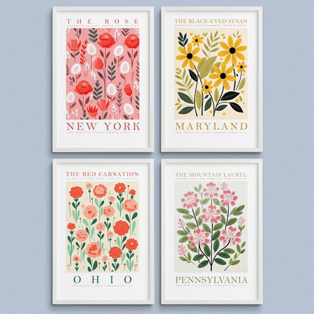 50 State Flowers - Digital Product Store