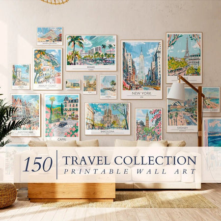 150 Trendy State Printable Wall Art - Digital Product Store