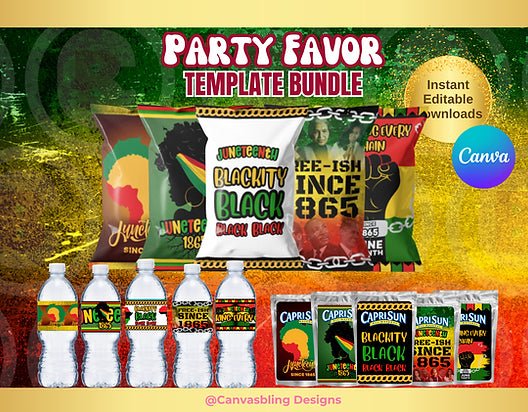 Juneteenth Party favor Bundle - Digital Product Store