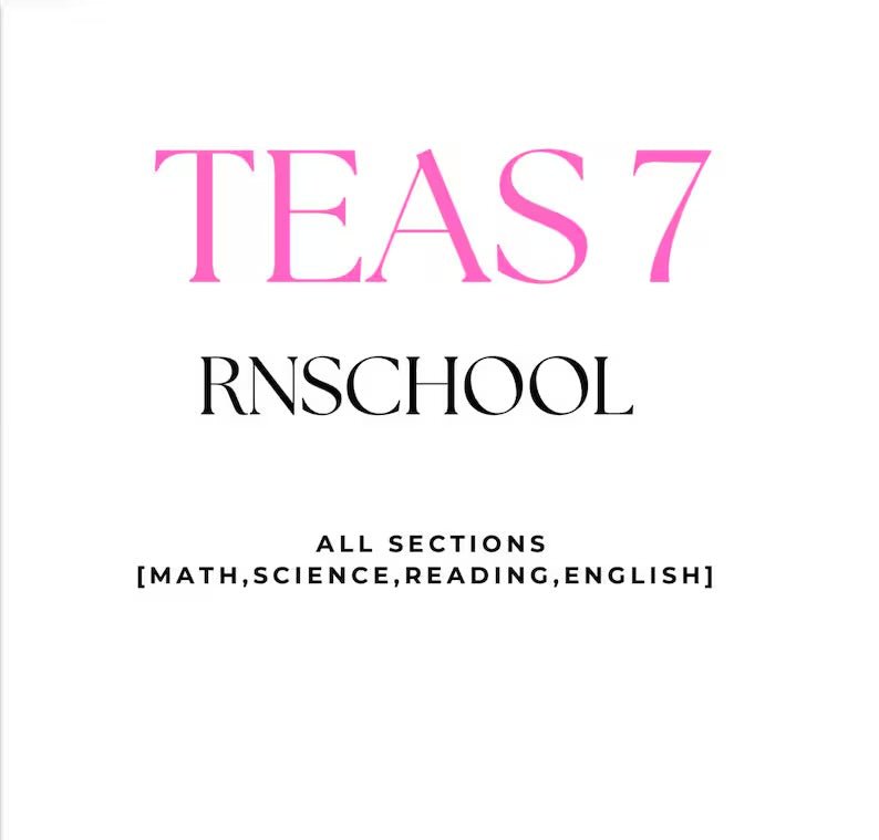 Teas 7 Study Guide - Digital Product Store