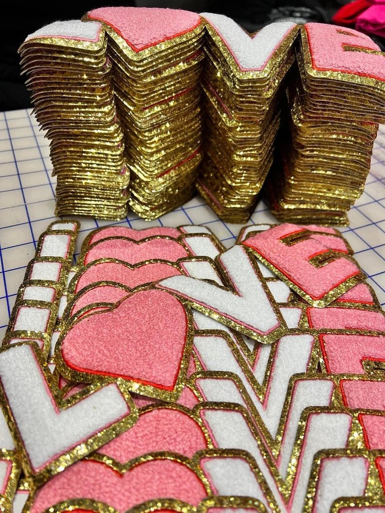 Love Iron On Chenille Patch - Digital Product Store