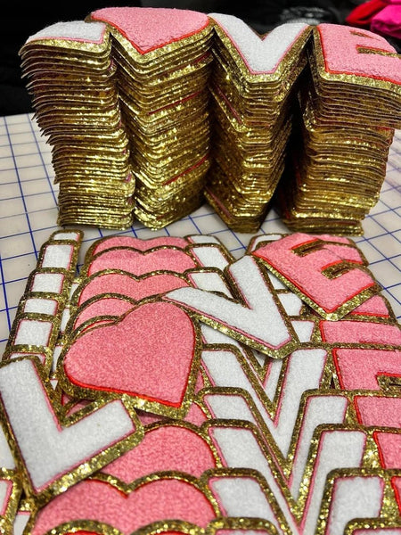 Love Iron On Chenille Patch - Digital Product Store