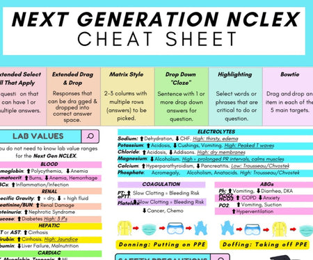 Free Nclex Cheat Sheet - Digital Product Store