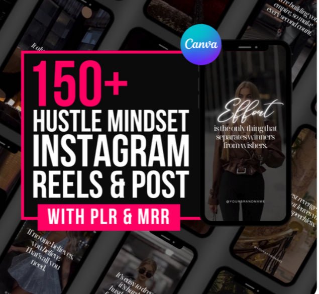 150 Hustle mindset reels - Digital Product Store