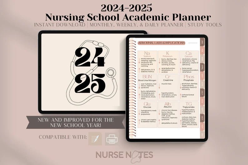 Nursing Notion Template - Digital Product Store
