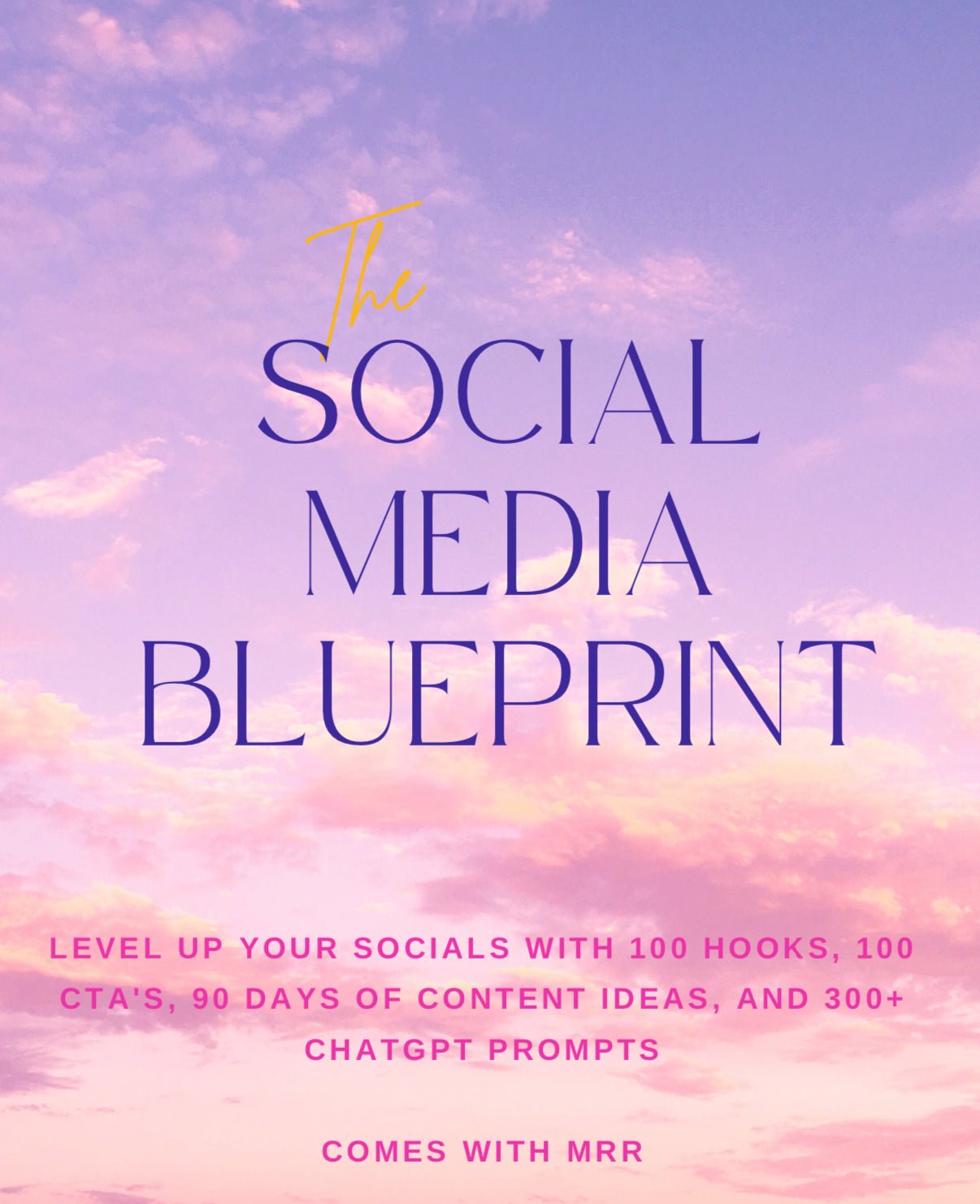 Social Media Blue print - Digital Product Store