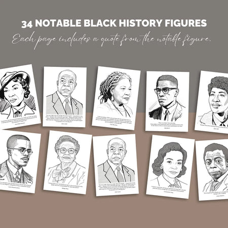 Black History Coloring Pages - Digital Product Store