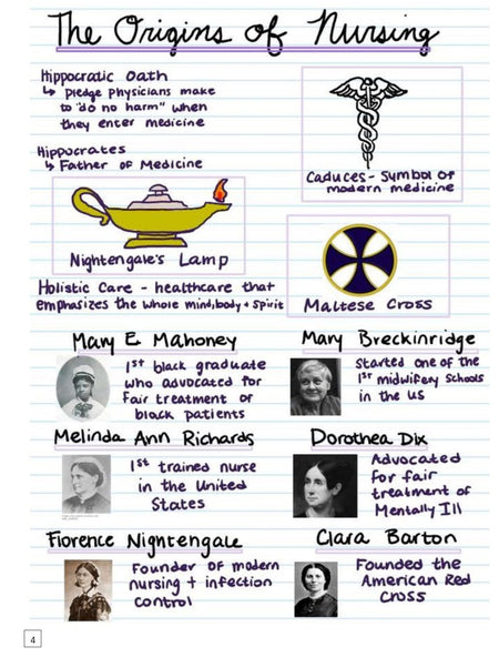 Nursing school Visual Notes - Digital Product Store