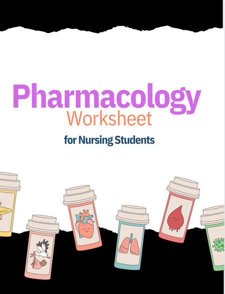 Pharmacology Worksheet - Digital Product Store