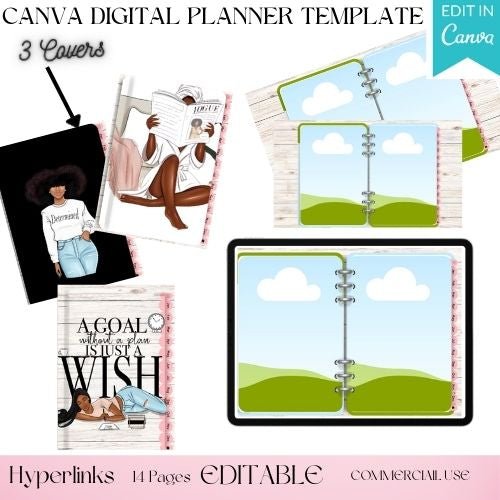PLR CANVA DIGITAL PLANNER TEMPLATE - Digital Product Store