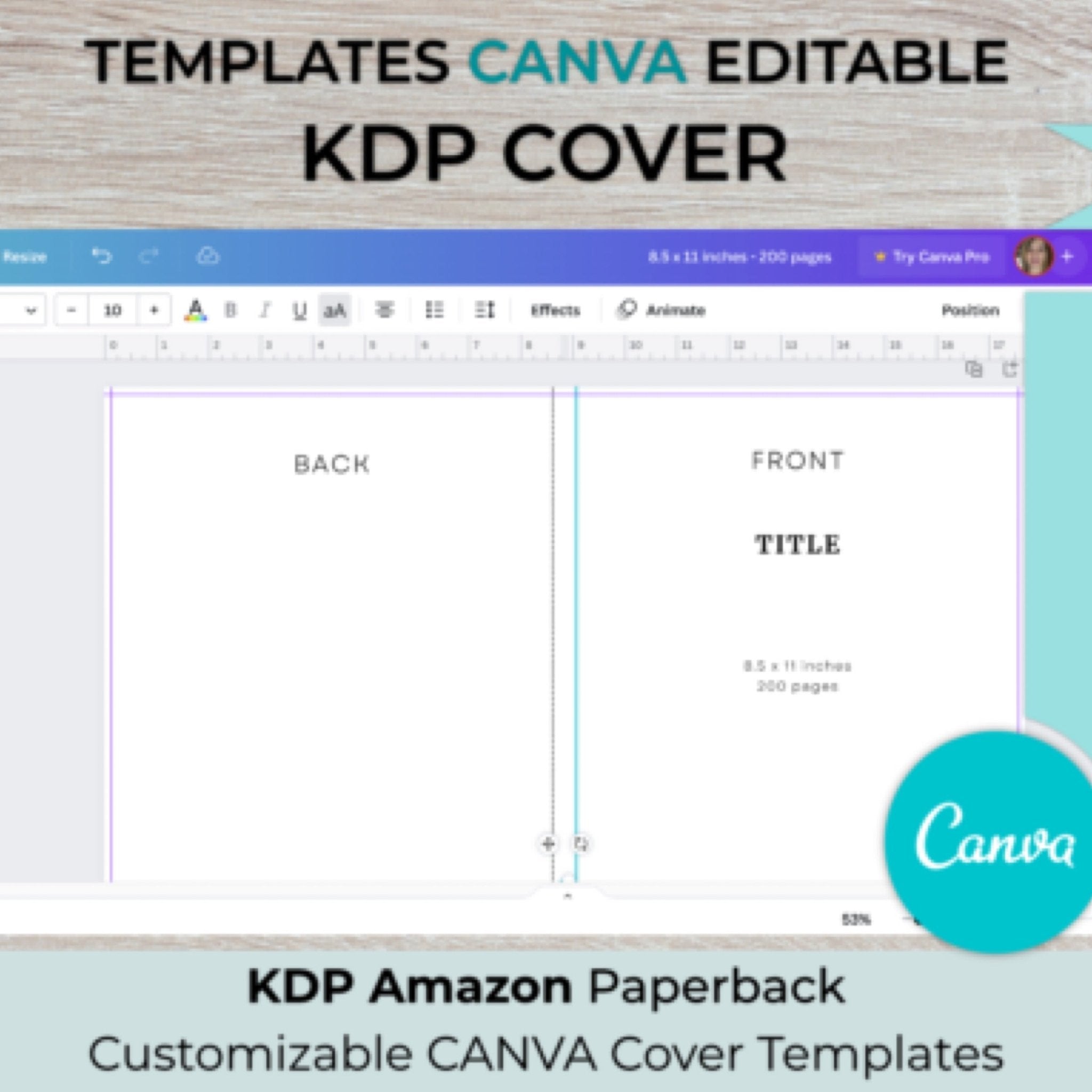 KDP Cover Template Bundle - Digital Product Store