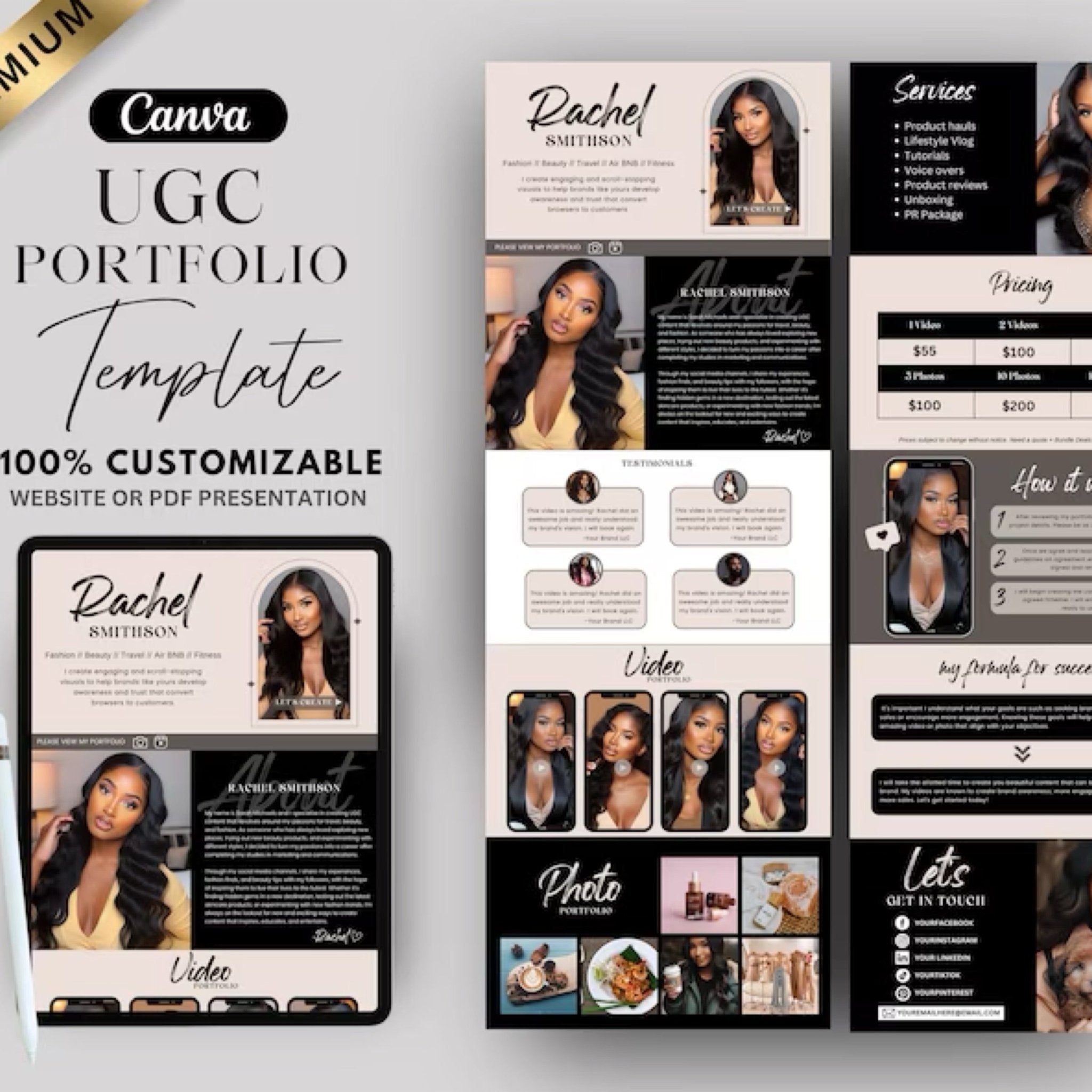 UGC Portfolio Template 3 - Digital Product Store