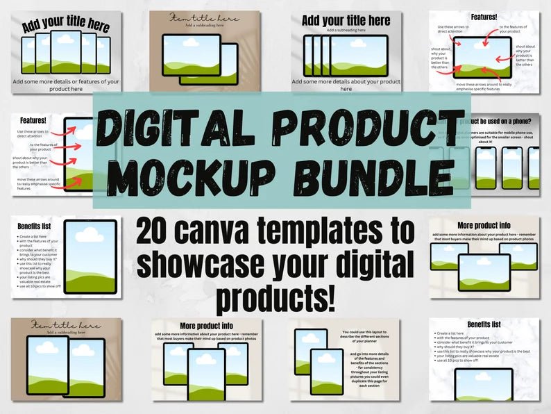 Digital Planner Mock-up - Digital Product Store