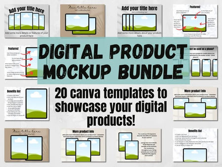 Digital Planner Mock-up - Digital Product Store